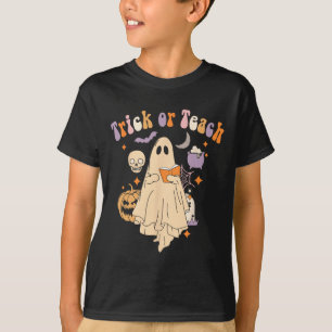 T-shirt Ou Enseigner Super Halloween Retro Floral Gho