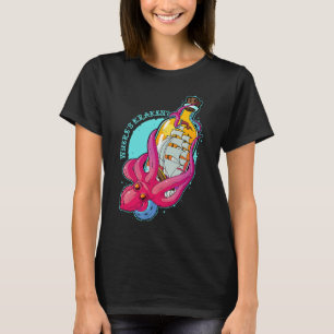 T-shirt Où est Kraken Octopus Tentacles d'animaux de mer O