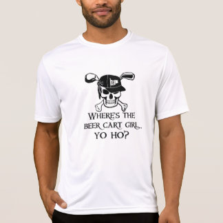 T-shirt Où est la fille au panier de bière de golf ?