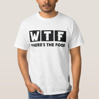 T-shirt Où est la nourriture ?