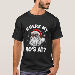 T-shirt Où est mon cheval à Funny Christmas Père Noël Inap
