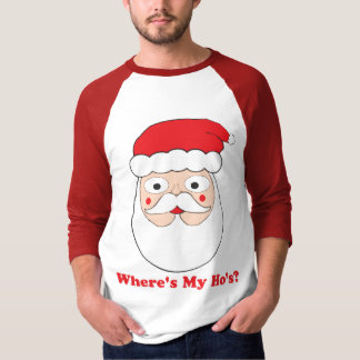 T-shirt Où est mon Ho ? Le père noël uniquement drôle