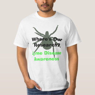 T-shirt Où est notre recherche ? Chemise de sensibilisatio