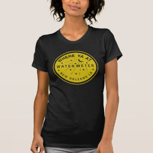 T-shirt Où Le Compteur De La Nouvelle-Orléans Couvre Jaune