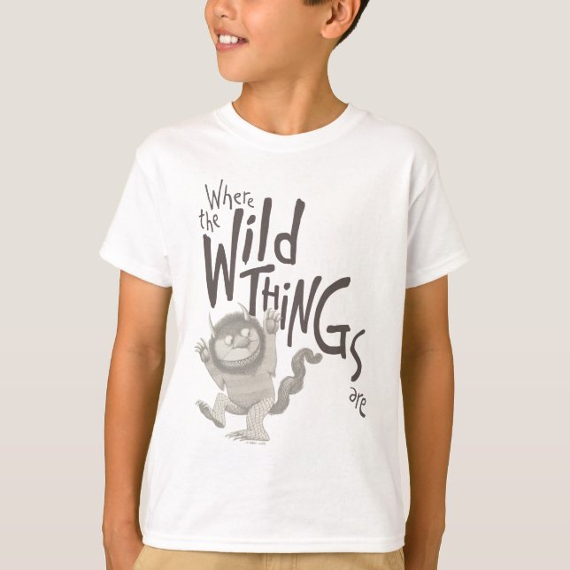 T-shirt Où les choses sauvages sont citées (Devant)