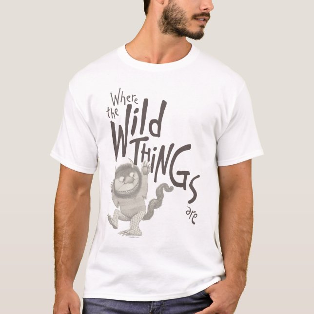 T-shirt Où les choses sauvages sont citées (Devant)