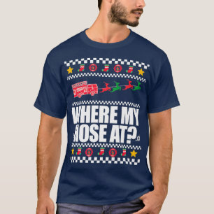 T-shirt OÙ MON CHEVAL À FIREFIGHTER Mème de Noël laid