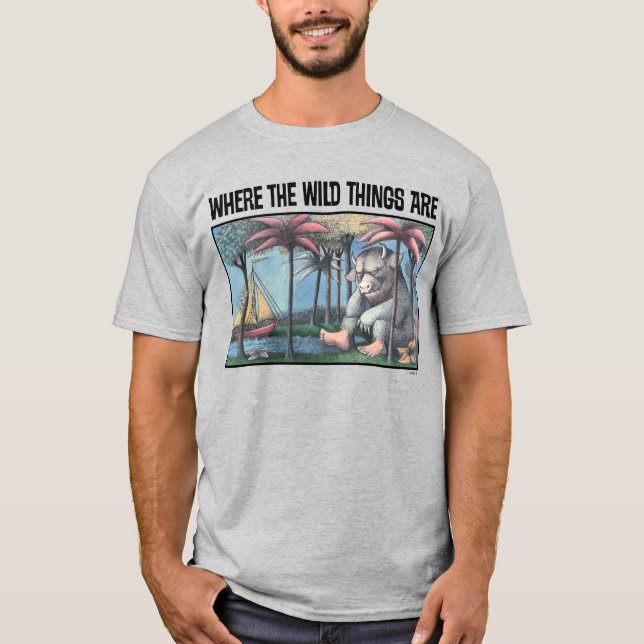 T-shirt Où Sont Les Choses Sauvages | Couverture de livre (Devant)