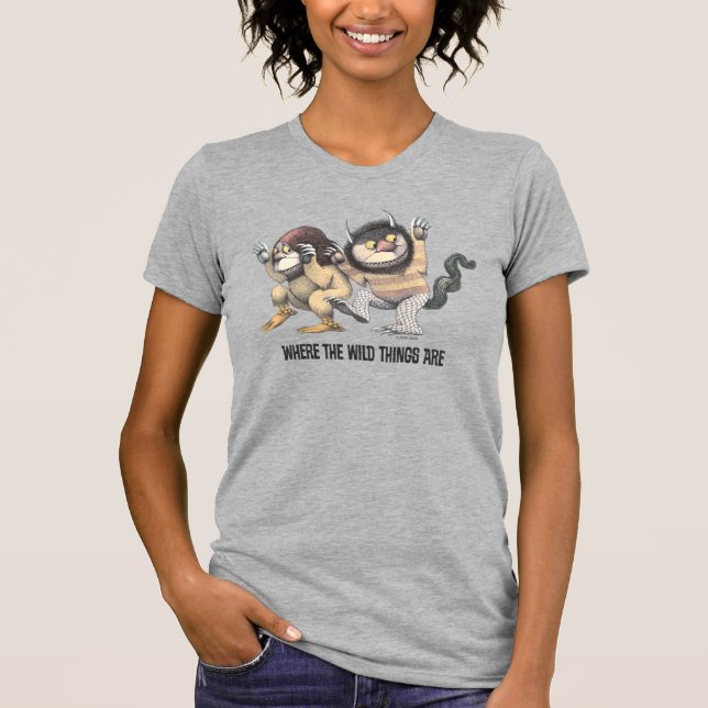 T-shirt Où sont les choses sauvages | Deux choses sauvages (Devant)