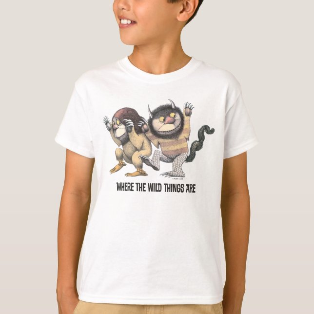 T-shirt Où sont les choses sauvages | Deux choses sauvages (Devant)