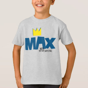 T-shirt Où sont les monstres   Max et couronne