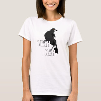 T-shirt Ouais Nah drôle Chemise magpie en argot australien