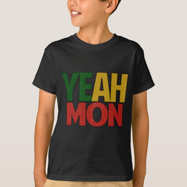 T-shirt Ouais vacances jamaïcaines de lundi (Devant)