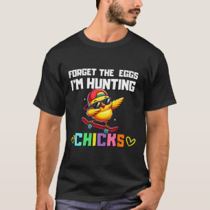 T-shirt Oublie Les Oeufs Je Chasse Les Poussins Garçon De