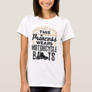 T-shirt Oublier Chaussures en verre Princess Motorcycle Bo