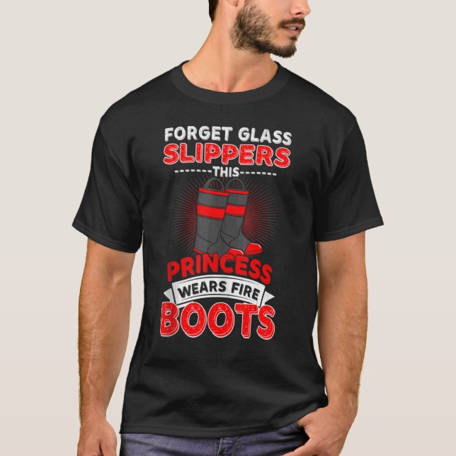 T-shirt Oublier Chaussures en verre Princesse Porte des Bo (Devant)