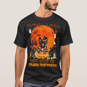 T-shirt Oubliez Candy Donnez-Moi Un Citrouille Berger Alle