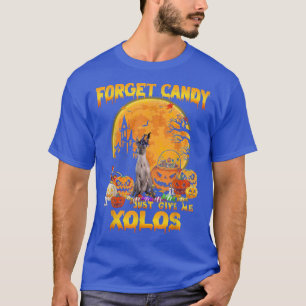 T-shirt Oubliez Candy Donnez-Moi Xoloitzcuintlis Citrouill