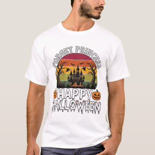 T-shirt Oubliez la princesse Happy Halloween Maison Hantée