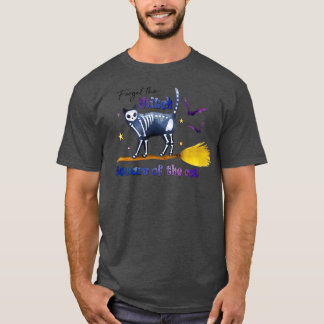 T-shirt Oubliez la sorcière Méfiez-vous du chat
