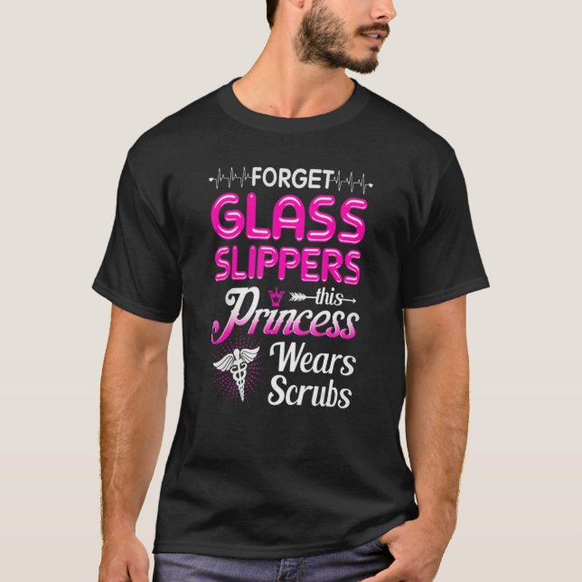 T-shirt Oubliez Les Chaussures En Verre Cette Princesse Po (Devant)