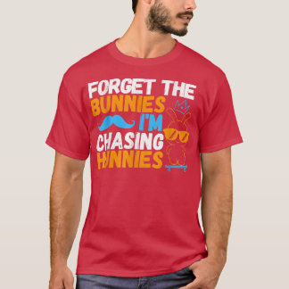 T-shirt Oubliez les lapins que je chasse les Hunnies Patin