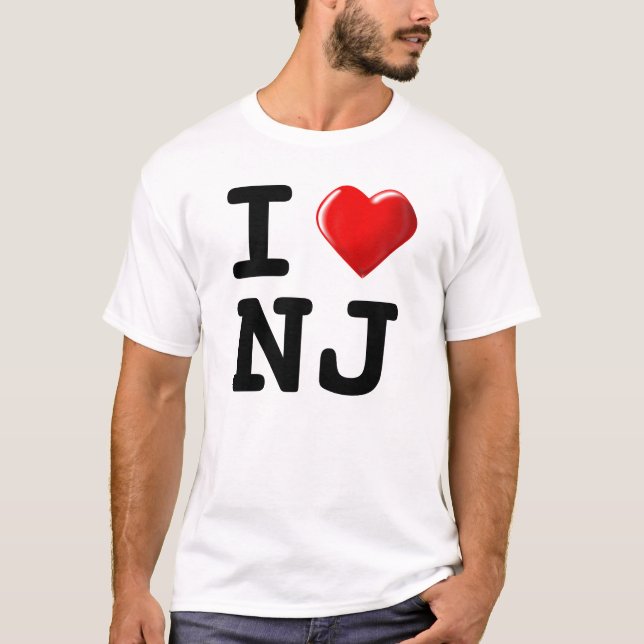 T-shirt Oubliez New York ! J'aime le New Jersey ! (Devant)