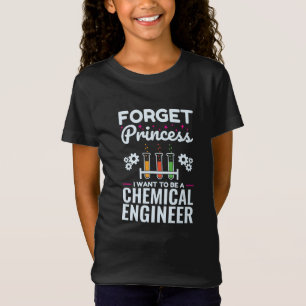 T-Shirt Oubliez princesse je veux être ingénieure chimiste