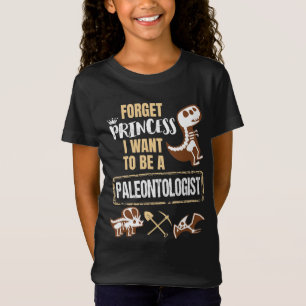 T-Shirt Oubliez Princesse Je veux être paléontologue
