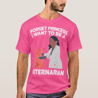 T-shirt Oubliez Princesse Je Veux Être Un Animal De Compag