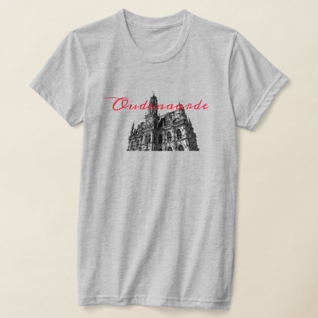 T-shirt Oudenaarde Hôtel de Ville Gothique Belgique (Poser)