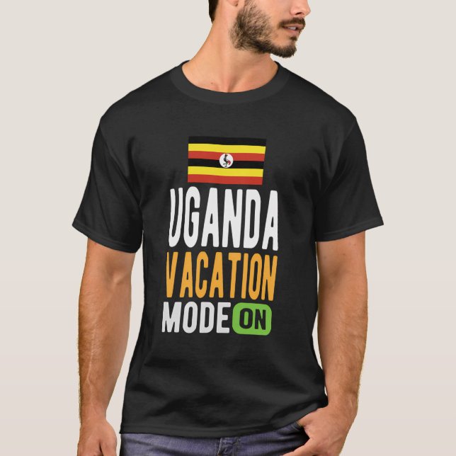 T-shirt Ouganda Souvenir - Voyage - Ouganda Mode vacances  (Devant)