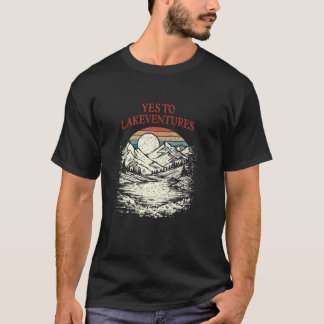T-shirt Oui à Lakeventures Traveler Lakes Exploration Lag