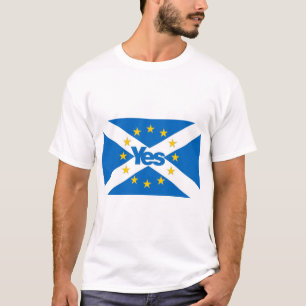T-shirt Oui au drapeau indépendant de l'Ecosse d'Europée