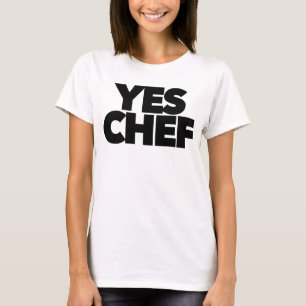 T-shirt Oui chef drôle pour votre chef de restaurant perso
