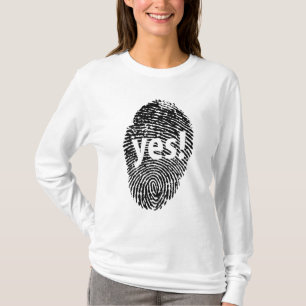 T-shirt Oui : empreinte digitale