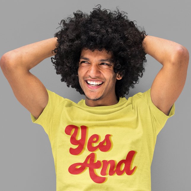T-shirt Oui Et Le Comédien Du Club De Comédie D'improvisat (Créateur téléchargé)