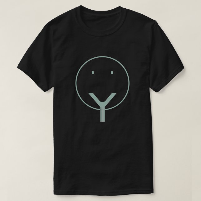 T-shirt Oui face - LBlue. (Design devant)