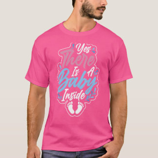 T-shirt Oui Il Y A Un Bébé À L'Intérieur De La Faire-part 