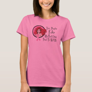 T-shirt Oui ils sont faux survivant roux de cancer du sein