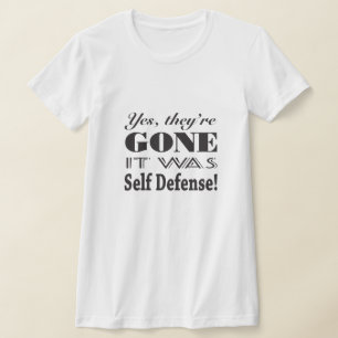 T-shirt Oui, ils sont partis pour l'auto-défense contre l