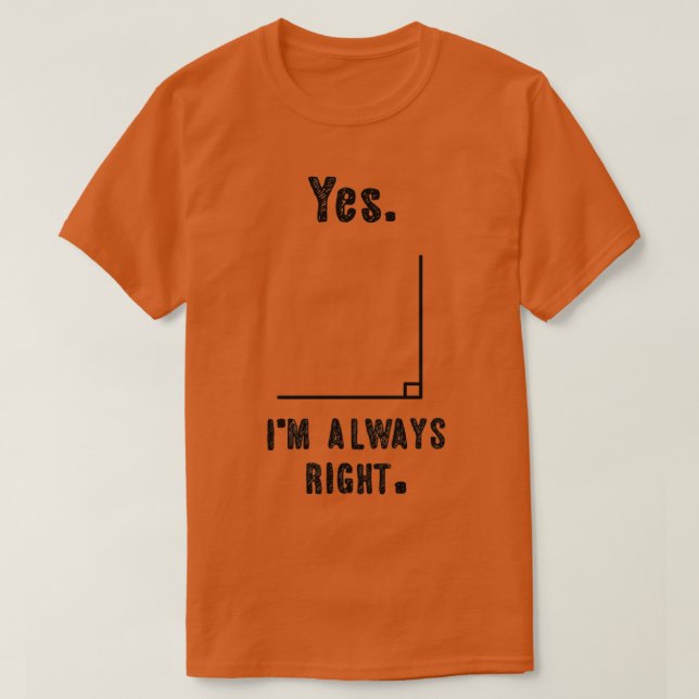 T-shirt Oui Ix27m Toujours Droite Funny Math Enseignant Pl (Design devant)