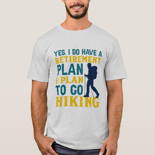 T-shirt Oui, j'ai un régime de retraite : Aventures Randon (Devant)