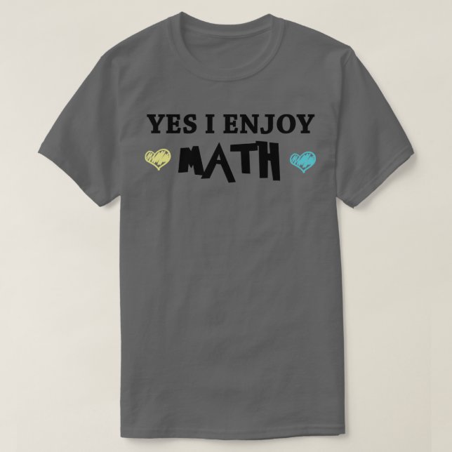 T-shirt Oui, j'aime les maths (Design devant)