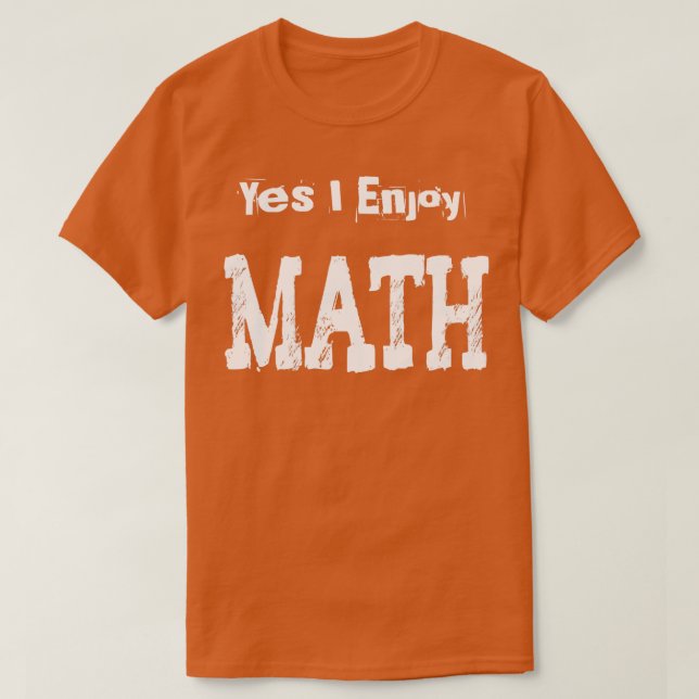 T-shirt Oui, j'aime les maths1 (Design devant)