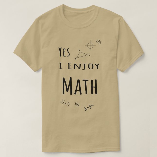 T-shirt Oui, j'aime les maths3 (Design devant)