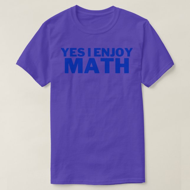 T-shirt Oui, j'aime les maths 1 (Design devant)