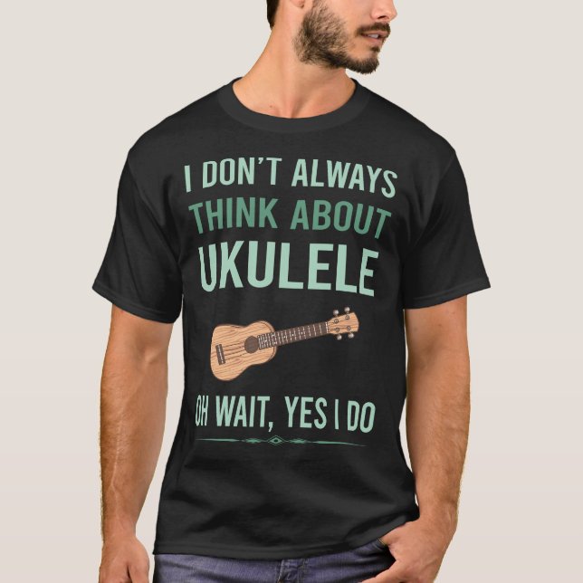 T-shirt Oui je fais du ukulele (Devant)