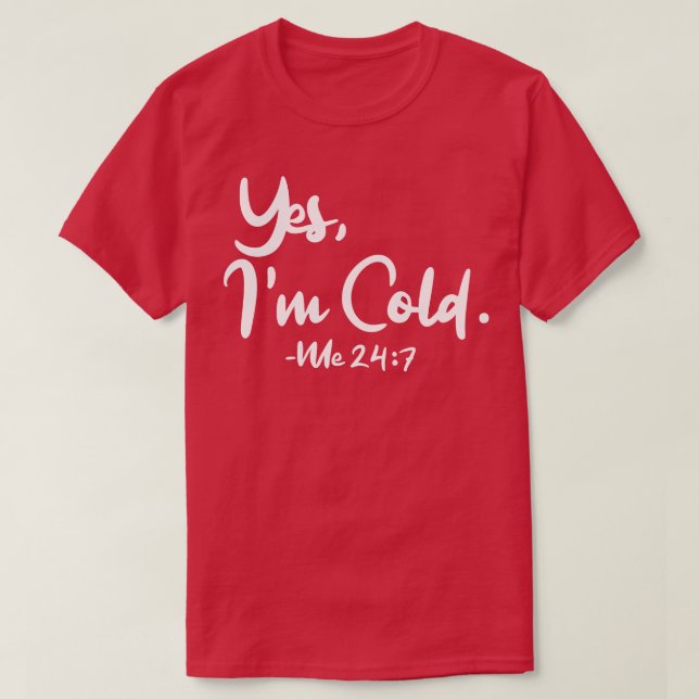 T-shirt Oui, Je Me Froid 247 1 (Design devant)