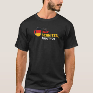 T-shirt oui je parle schnityel à propos de vous German Fes